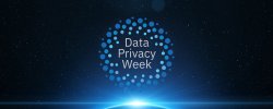 Data Privacy Week logo in space.