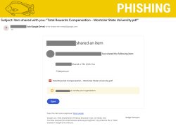 screenshot of a fake google doc share about total reward compensation.