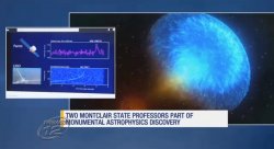 Feature image for News 12 interviews physics faculty regarding recent LIGO discovery