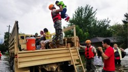 Photo of Hurricane Harvey relief efforts