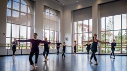 Photo of students in a dance studio