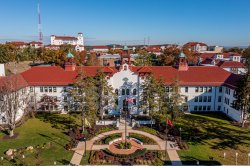 Aerial photo of Susan A. Cole Hall