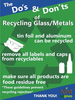 recycling glass/metal NJM infographic