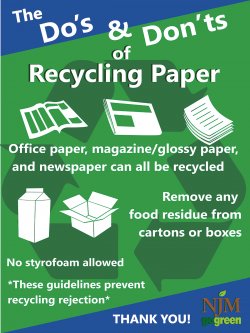 recycling paper NJM infographic