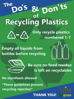 recycling plastic NJM infographic