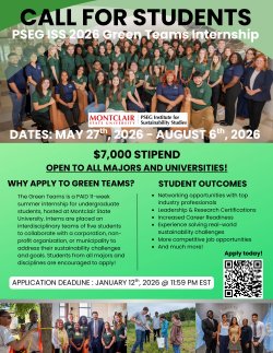 2026 Green Teams Student Application flyer