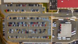 Cars in parking lot