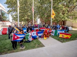 Hispanic Heritage Flag Raising participates.