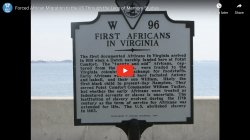 photo of a sign for First Africans in Virginia