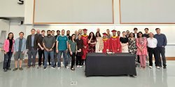 Group Photo of Faculty with recent Graduates
