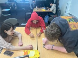 students working together on a hardware project