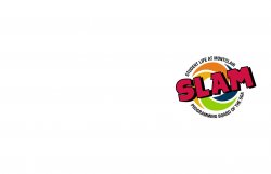 The logo for Student Life at Montclair State (SLAM).