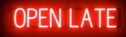 Open Late neon sign