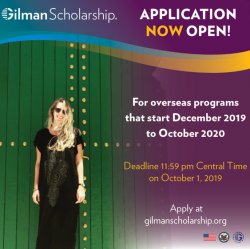 Gilman Scholarship Fall 2019