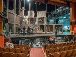 Three Penny Opera Set Under Construction