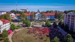 aerial view of campus