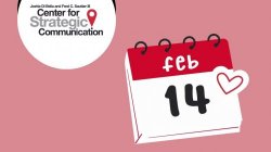 Graphic of calendar showing February 14th
