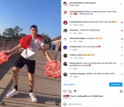 Screenshot of instagram post