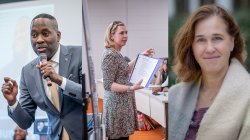 a collage of three recipients of 2025 presidential excellence awards