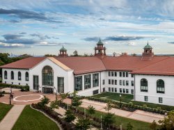 Aerial view of Susan A. Cole Hall.