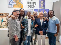 Six men posing for a photo