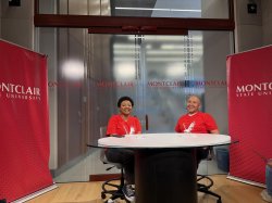 Oscar Garcia on set of the Montclairconnect Podcast