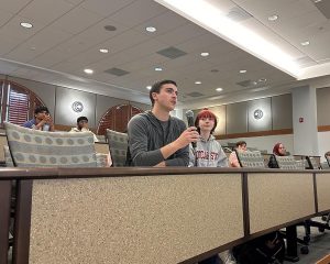 Students asked questions