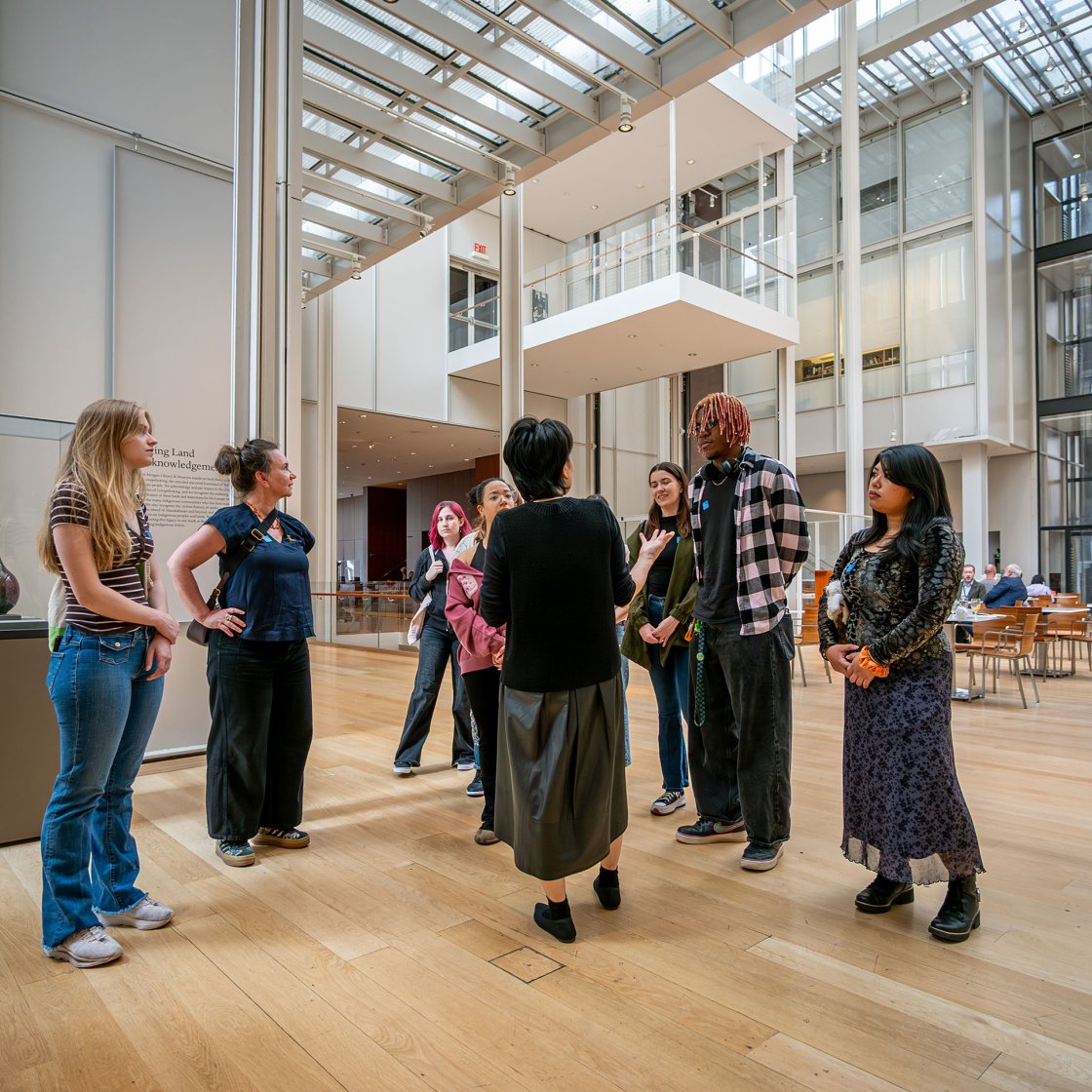 Group of Montclair students on field trip to Morgan Library
