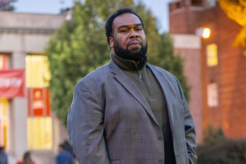 Maurice A. Lyle on Bloomfield College campus.