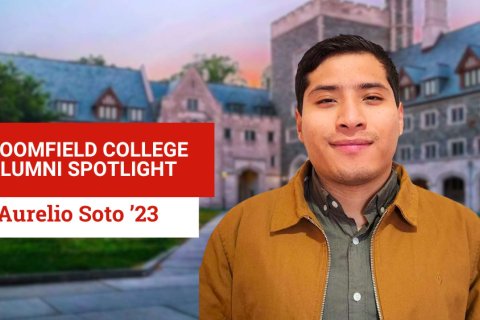 Aurelio Soto on Bloomfield College campus.