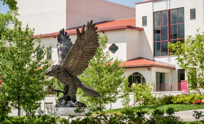 Hawk Statue