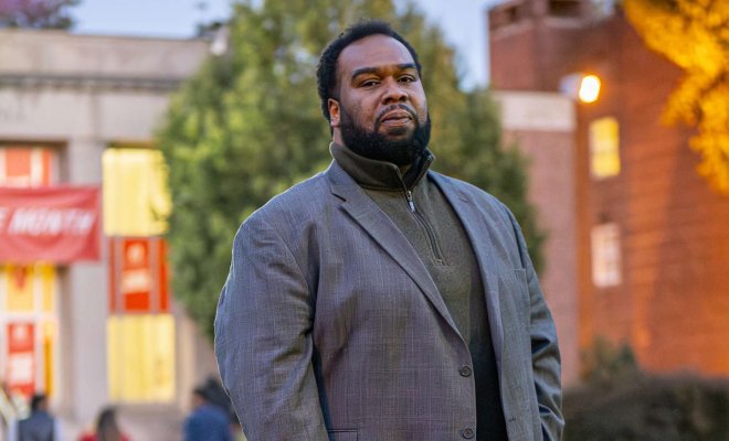 Maurice A. Lyle on Bloomfield College campus.