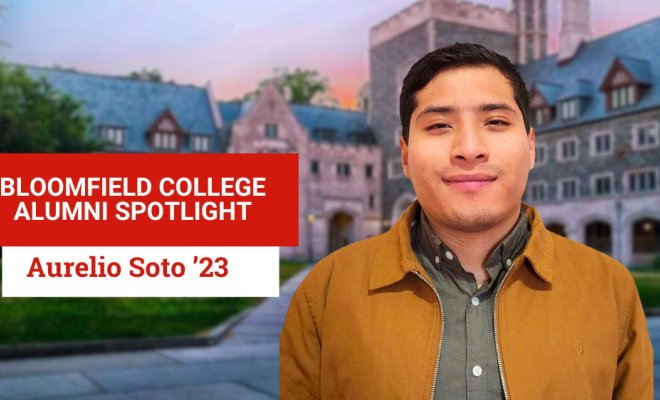 Aurelio Soto on Bloomfield College campus.