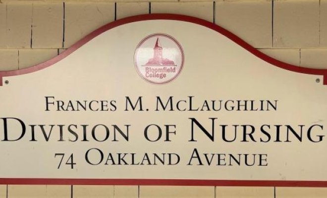Sign for Frances M. McLaughlin Division of Nursing.