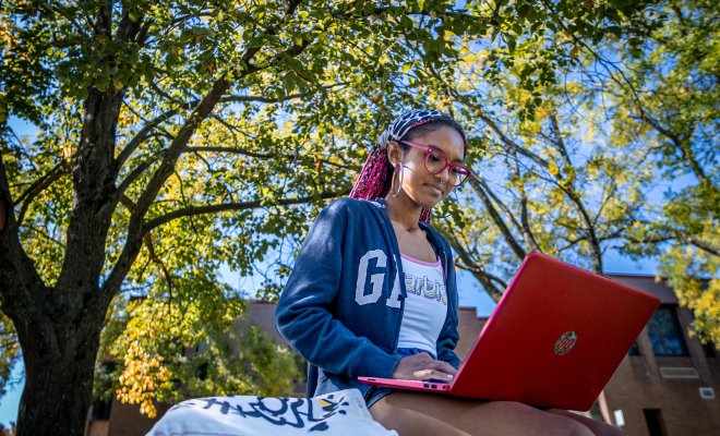 student studying at Montclair State University