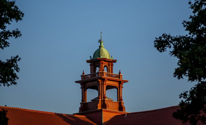 Bell tower of Cole Hall