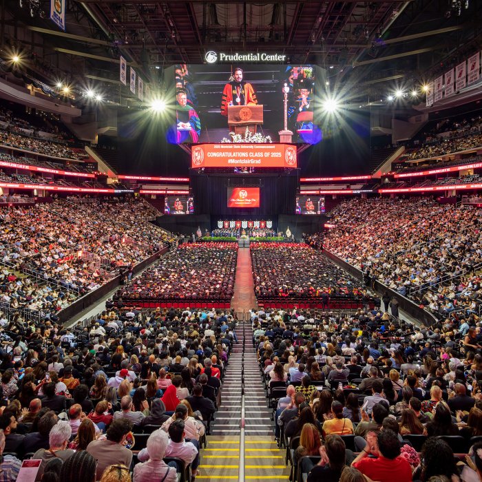 photo of the graduating class of 2025 captured from the audience perspective