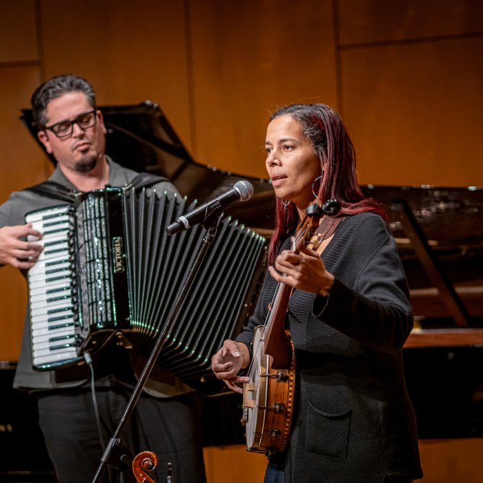 Rhiannon Giddens on stage
