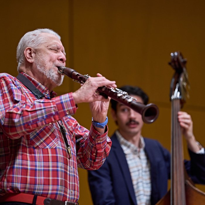 Paquito D'Rivera playing clarinet