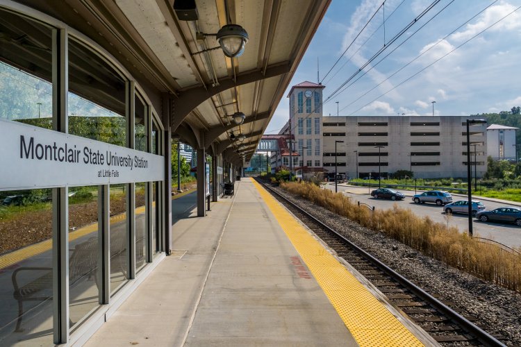 Shot of Montclair Train Station.
