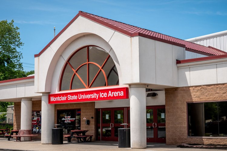 Exterior of Montclair State University Ice Arena