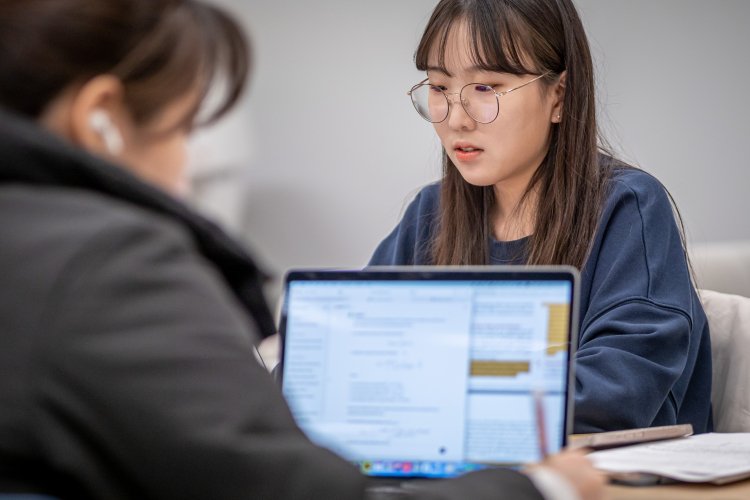 Students Studying - Library