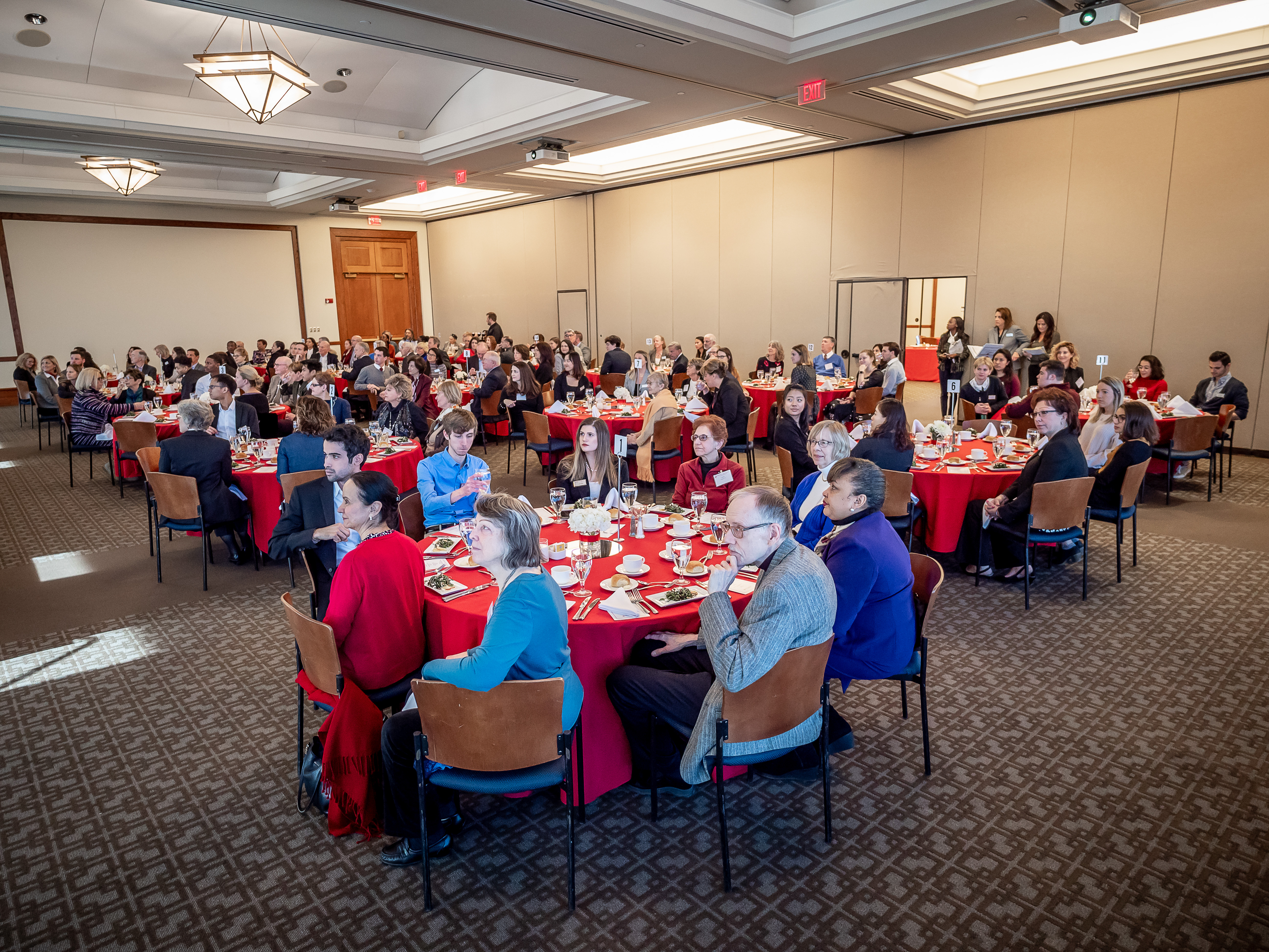 People at Celebration of Scholarship Benefactors luncheon.