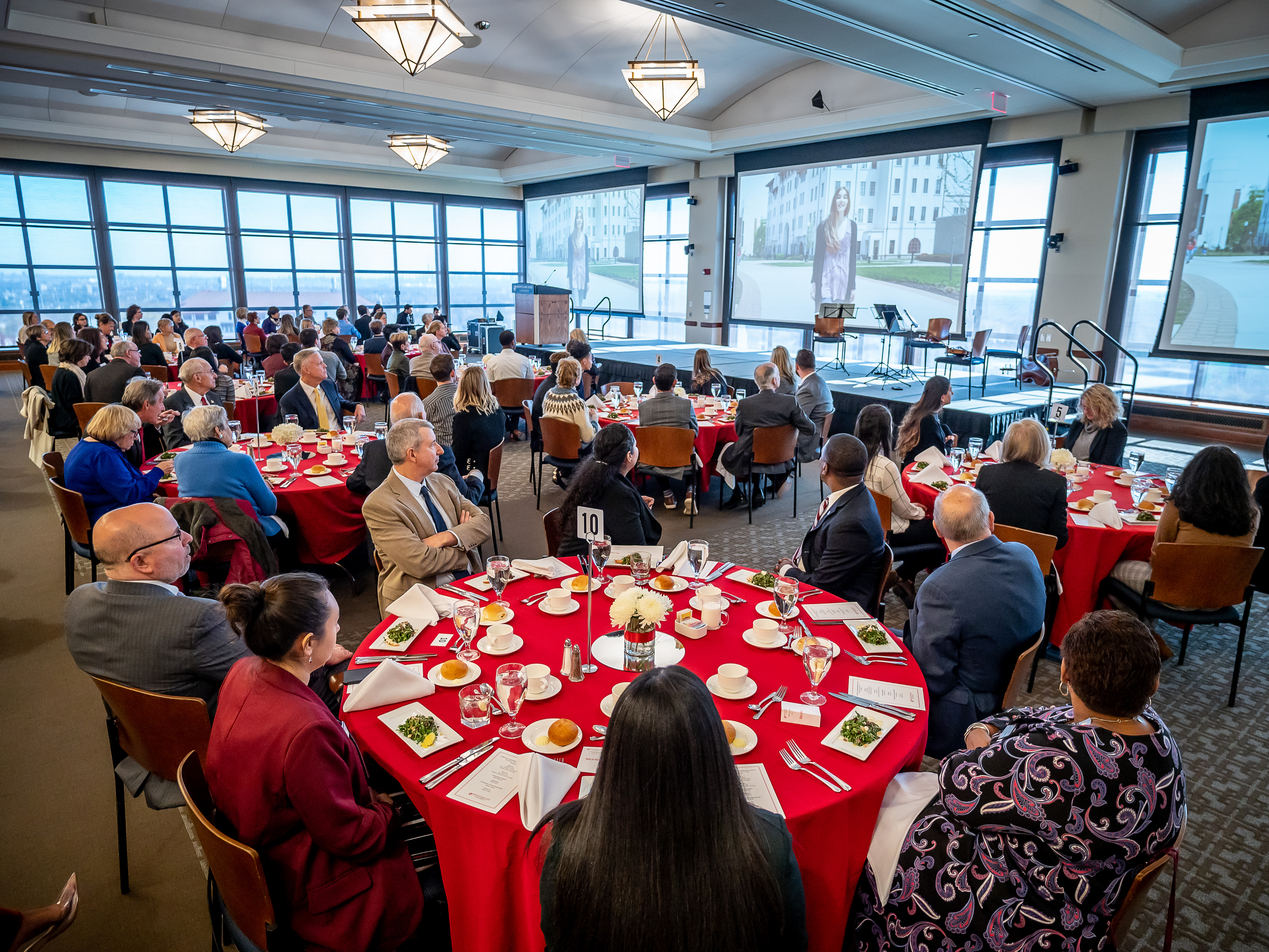 People at Celebration of Scholarship Benefactors luncheon.