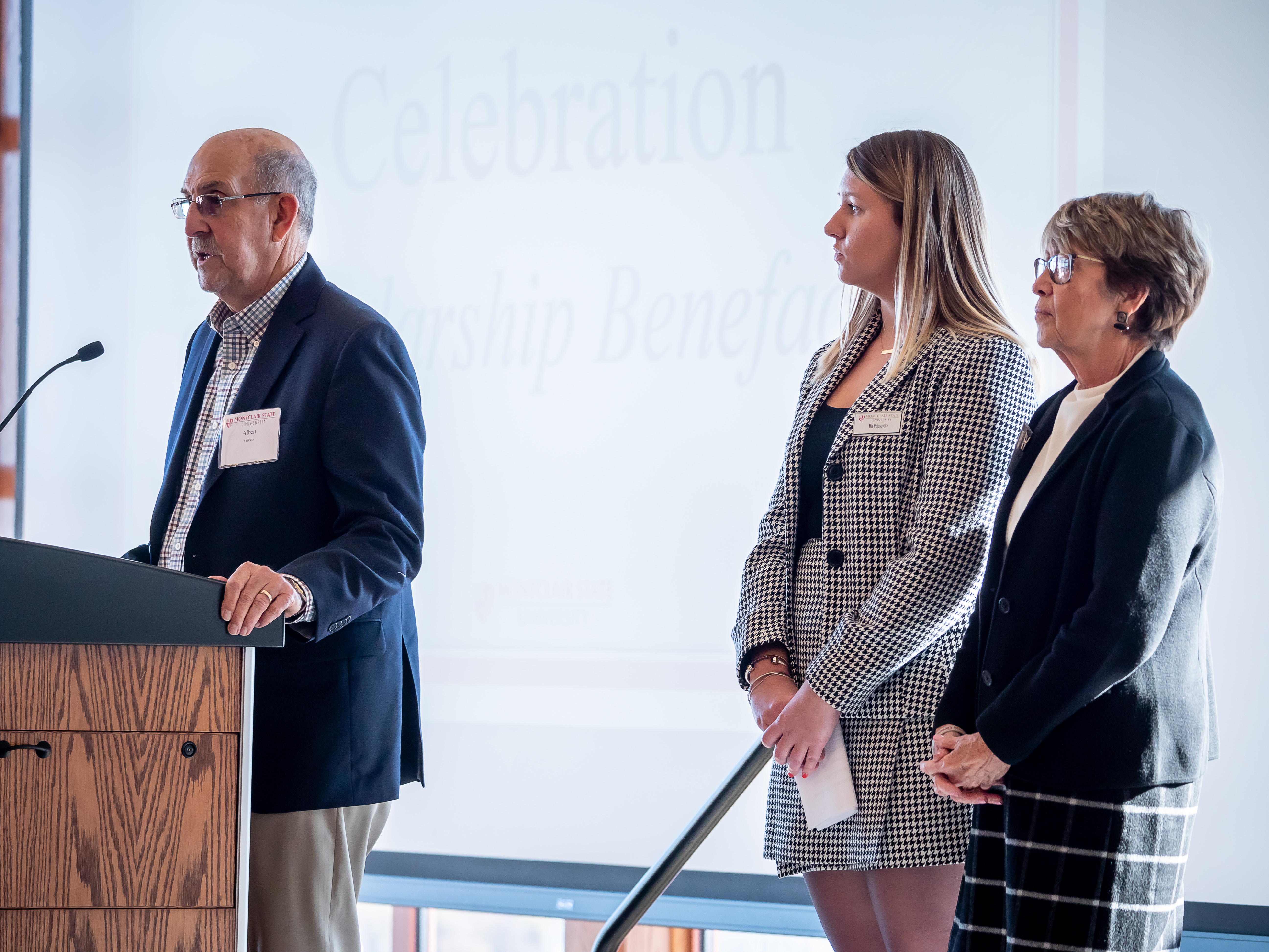 People at Celebration of Scholarship Benefactors luncheon.