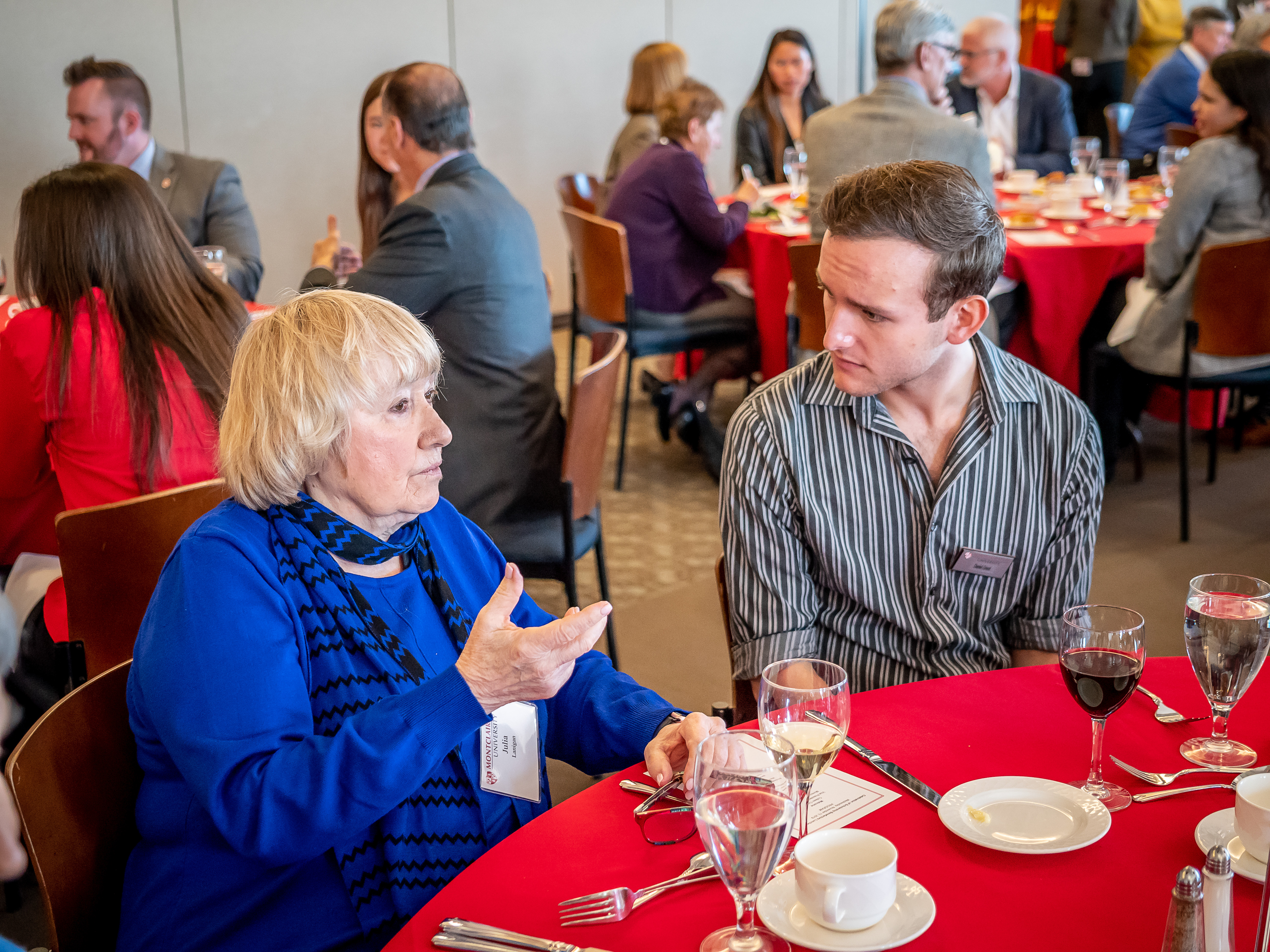 People at Celebration of Scholarship Benefactors luncheon.