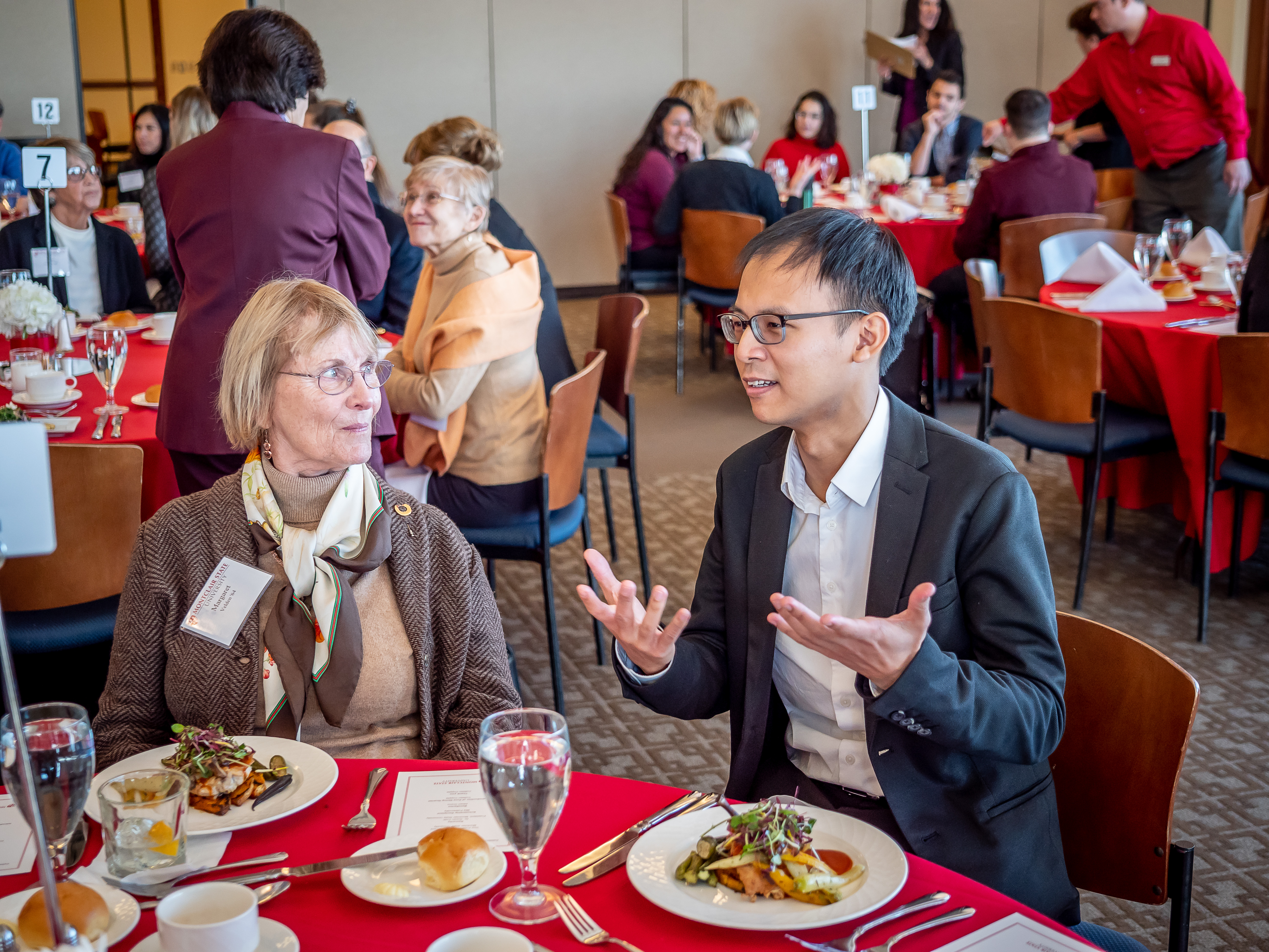 People at Celebration of Scholarship Benefactors luncheon.