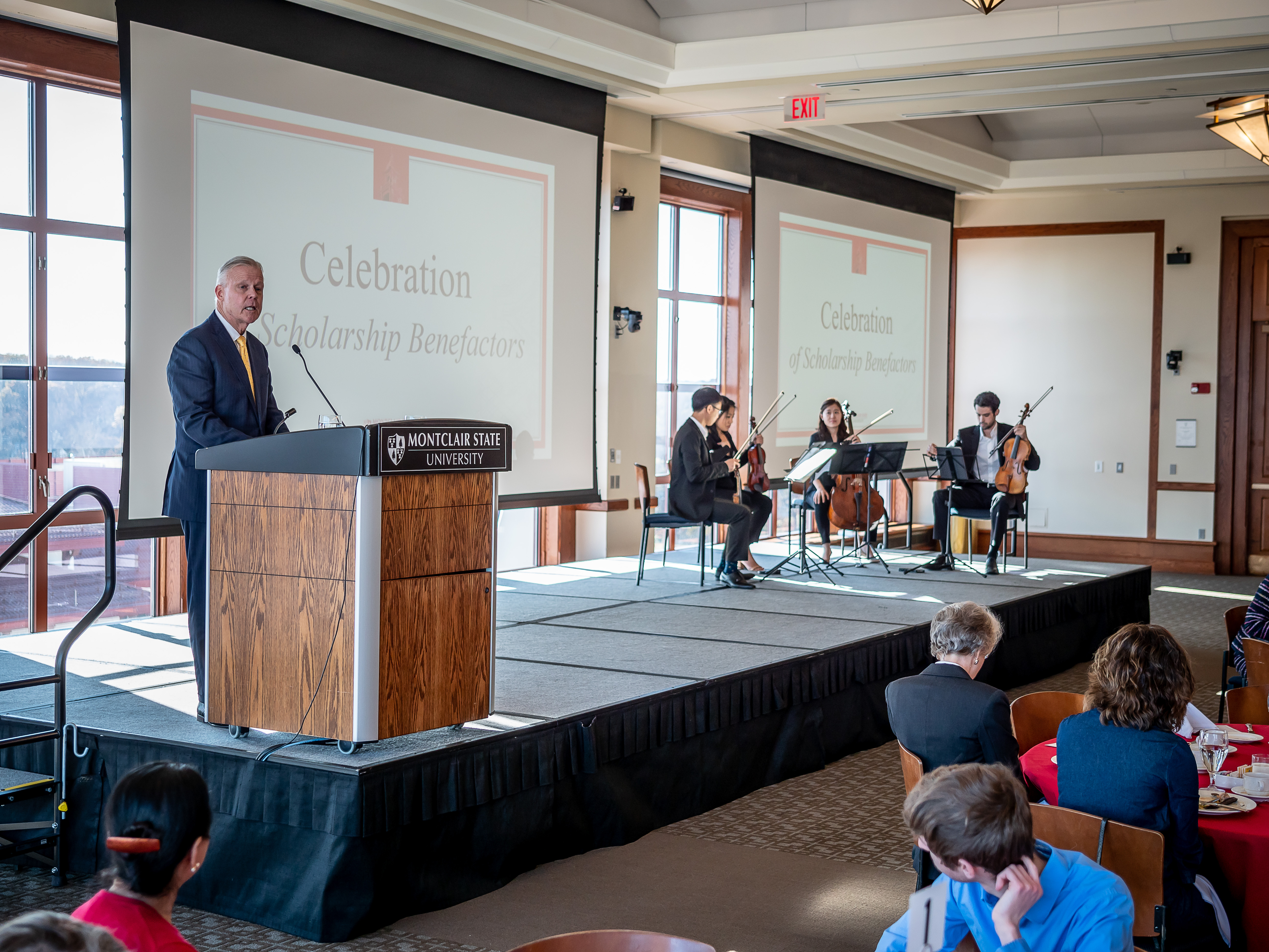 People at Celebration of Scholarship Benefactors luncheon.