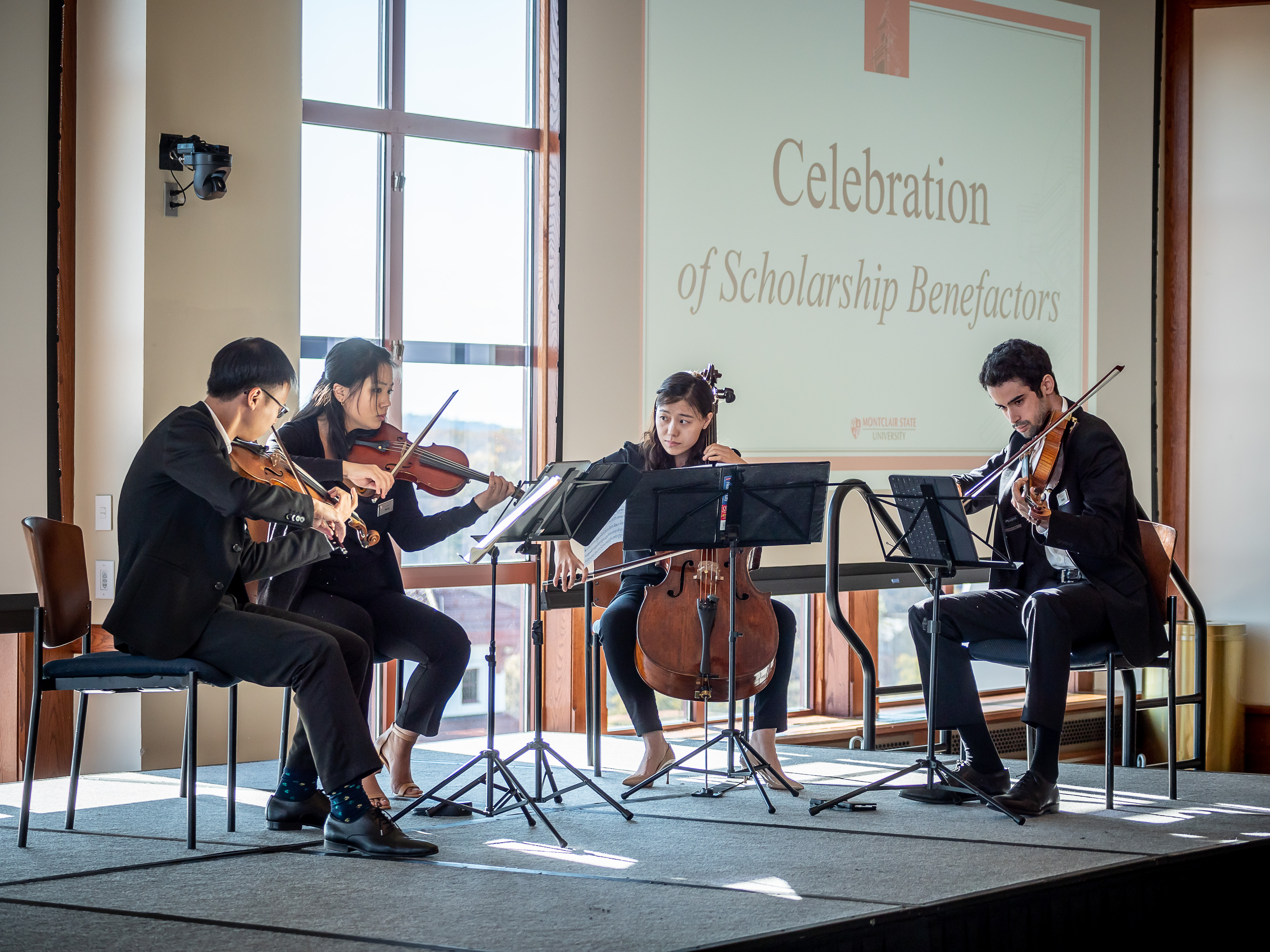 People at Celebration of Scholarship Benefactors luncheon.