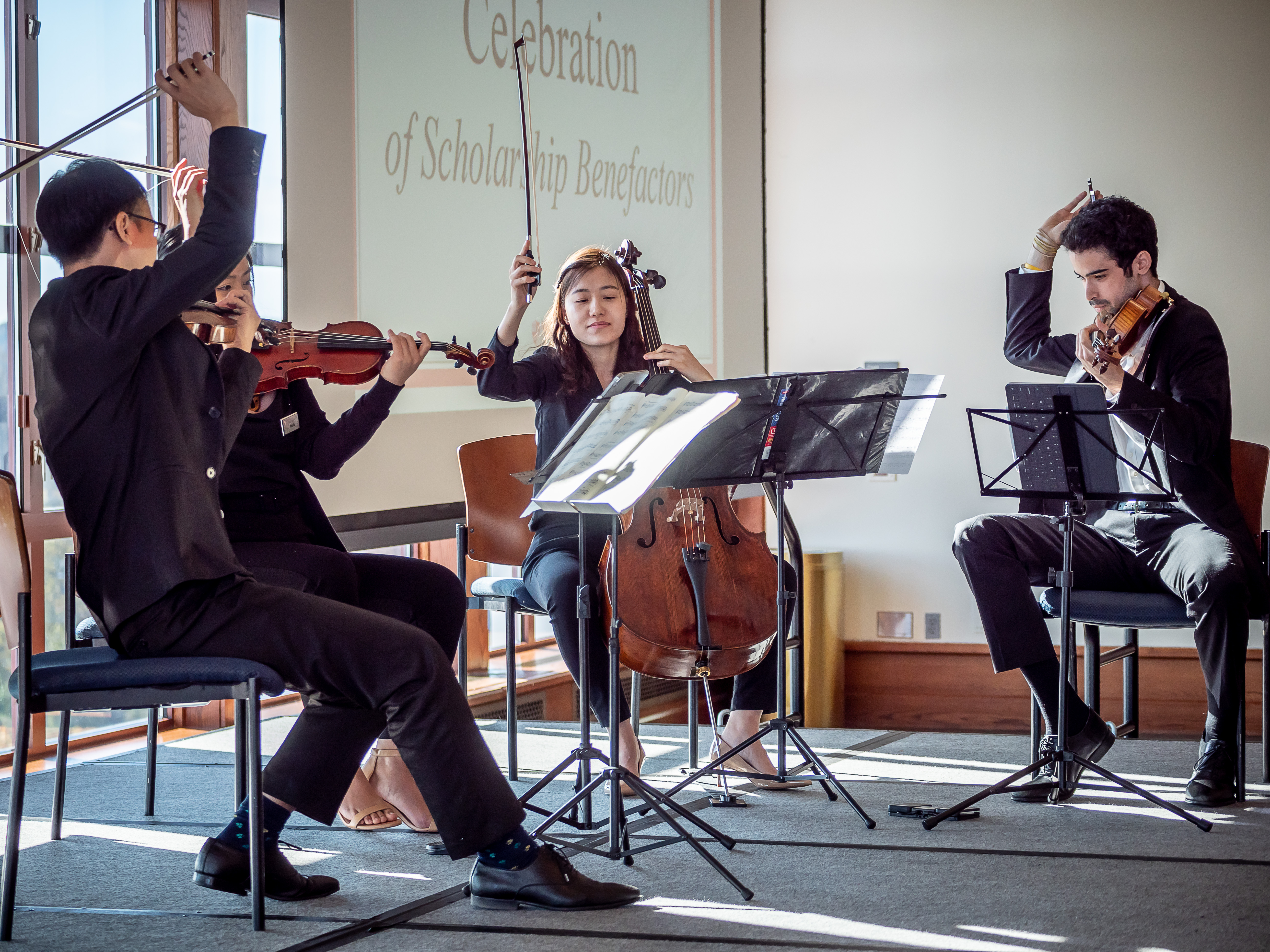 People at Celebration of Scholarship Benefactors luncheon.